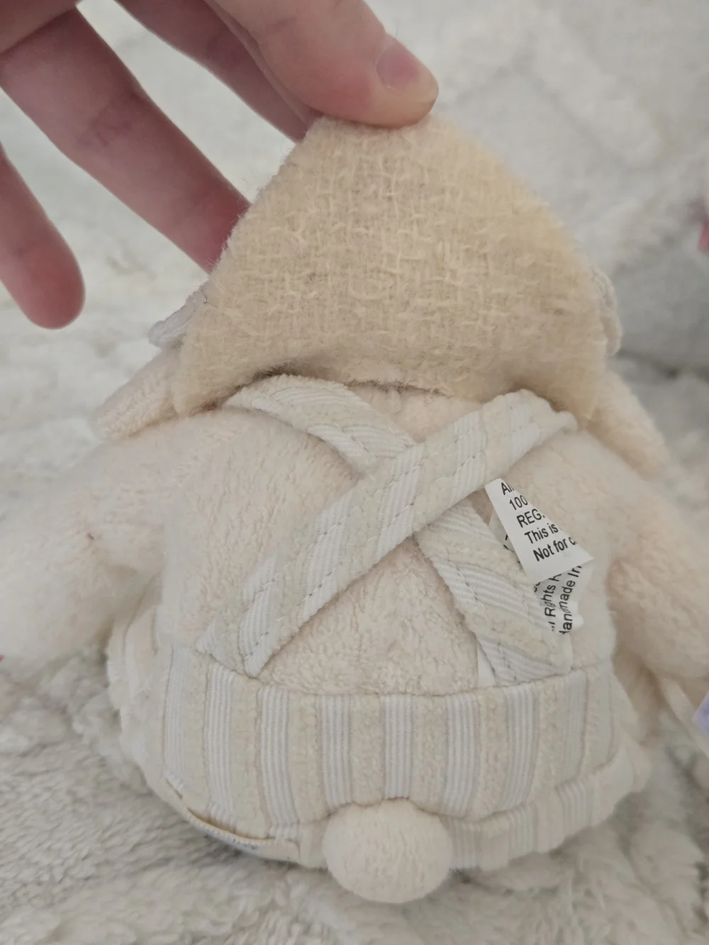 Bunnies By The Bay Plush Lamb Pair Holiday Stuffed Rabbit Cottagecore Decor